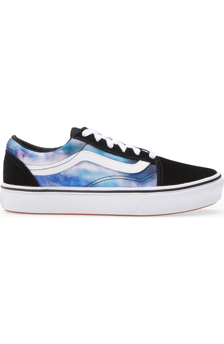 Vans ComfyCush Old Skool Sneaker, Alternate, color, Galaxy Black/True White