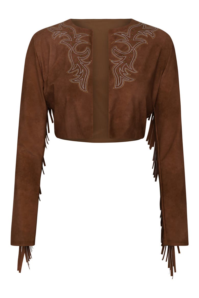 Adeline Bolero Crop Cover-Up Jacket, Alternate, color, BRONZE