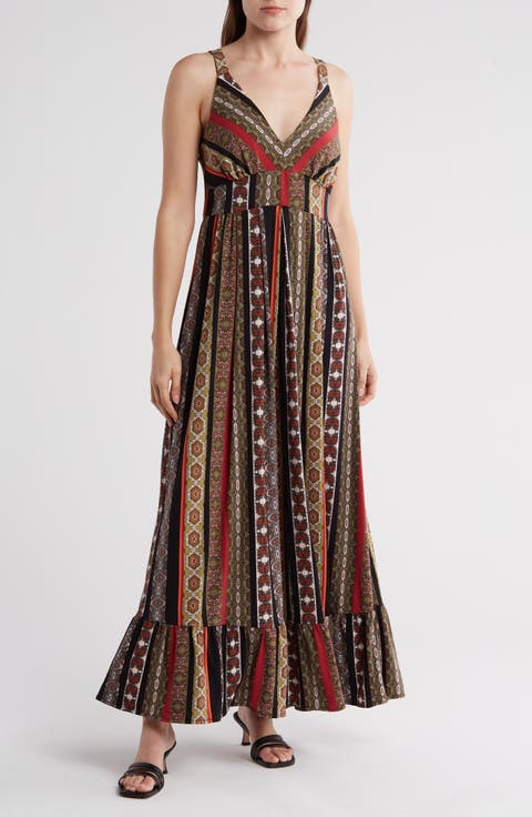 V-Neck Sleeveless Dress