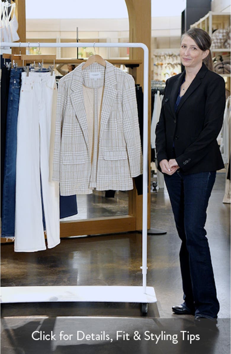 Plaid Boyfriend Blazer, sales video thumbnail