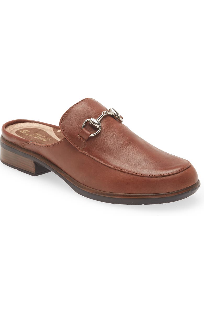 Naot Halny Mule, Main, color, Soft Chestnut Leather