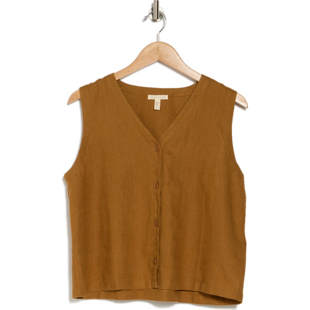 Eileen Fisher Organic Linen Tie Back Vest