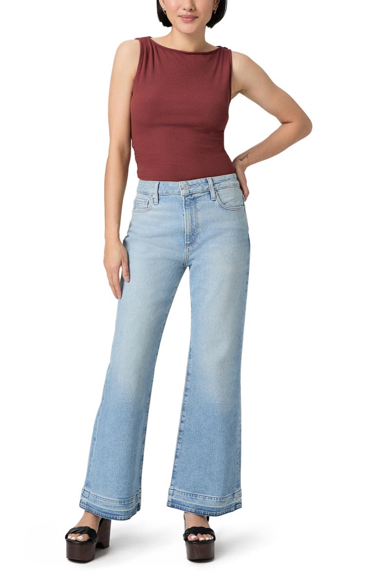 PAIGE Sofia Undone Wide Leg Jeans, Alternate, color, Touring