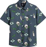 Rip Curl Kids' Sunset Sesh Short Sleeve Button-Up Shirt