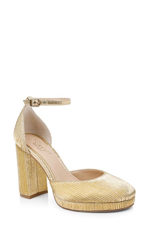 Stephanie Ankle Strap Platform Pump (Women)