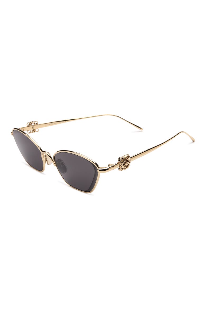 Anagram Cat Eye Sunglasses, Alternate, color, SHINY ENDURA GOLD / SMOKE