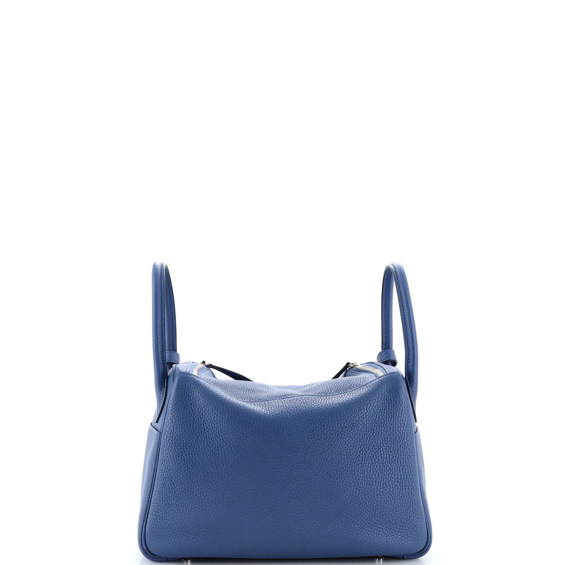 Pre-Owned Hermes Lindy Bag Verso Clemence 30, Alternate, color, Verso-Bleu Agate/Gris Mouette