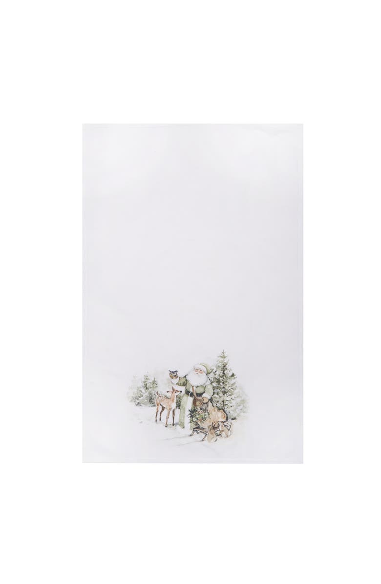 C&F Home Woolland Santa & Animals Towel, Alternate, color, White