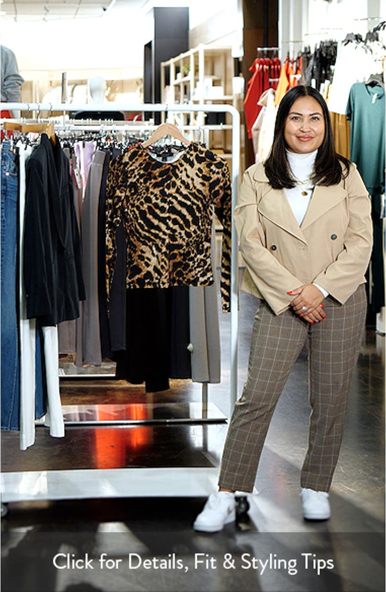 Katlyn Leopard Print Jersey Top, sales video thumbnail