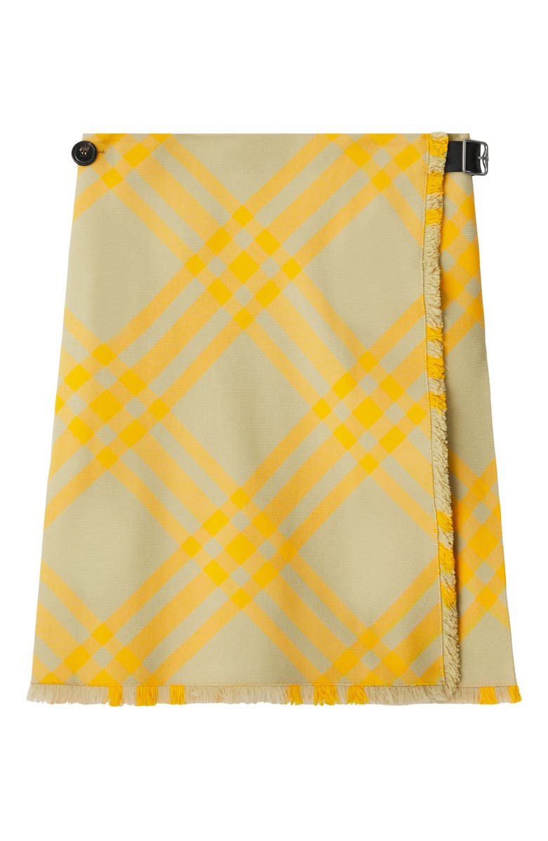 Burberry Check Pleated Kilt Skirt, Main, color,