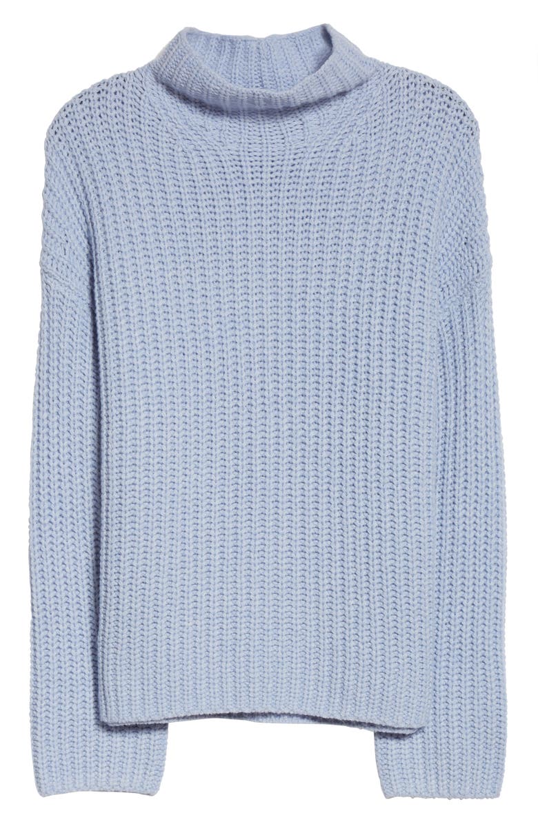 Vince Ribbed Wool & Cashmere Blend Mock Neck Sweater, Alternate, color, 