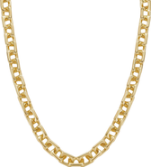 Bearfruit Jewelry 14k Gold Plated Frieze Statement Chain Necklace Gift Idea