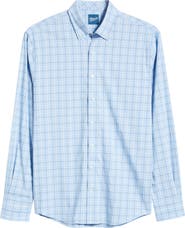 johnnie-O Miramont Windowpane Check Everyday Performance Button-Down Shirt