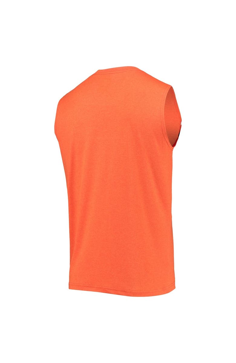 New Era Men's New Era Orange Chicago Bears Brushed Sleeveless Tank Top, Alternate, color, Orange