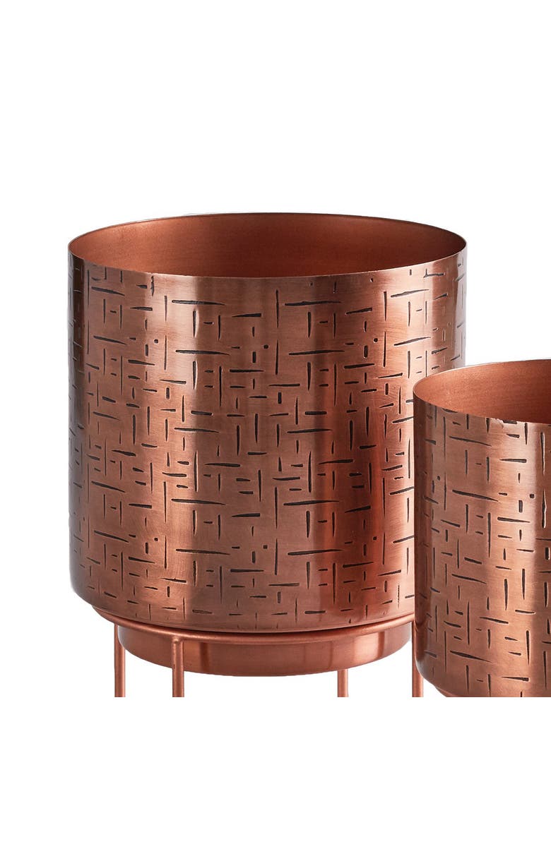 Napa Home & Garden Solaris Cachepots On Stands Set of 2, Alternate, color, Brown