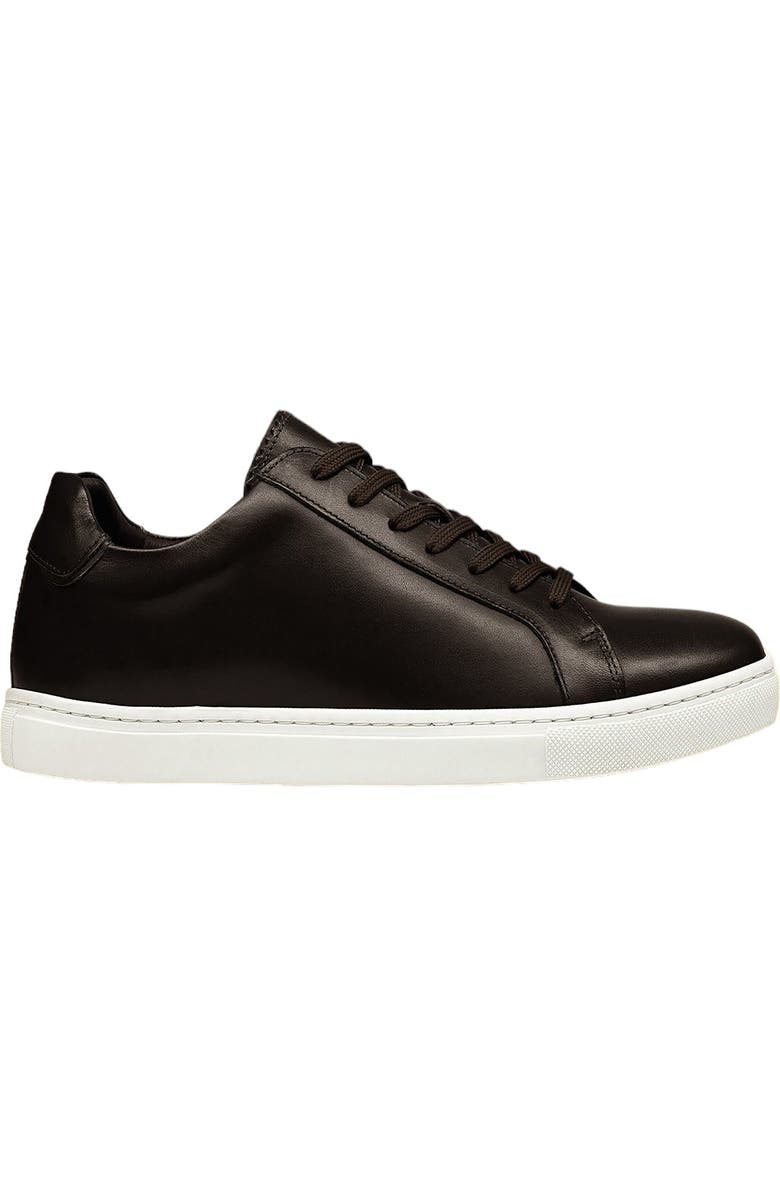 Charles Tyrwhitt Leather Sneaker, Alternate, color, Dark Chocolate