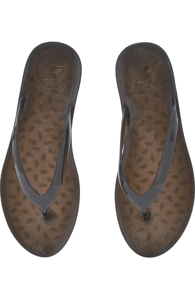 Ancient Greek Sandals Jelly Flip Flop, Alternate, color, Black