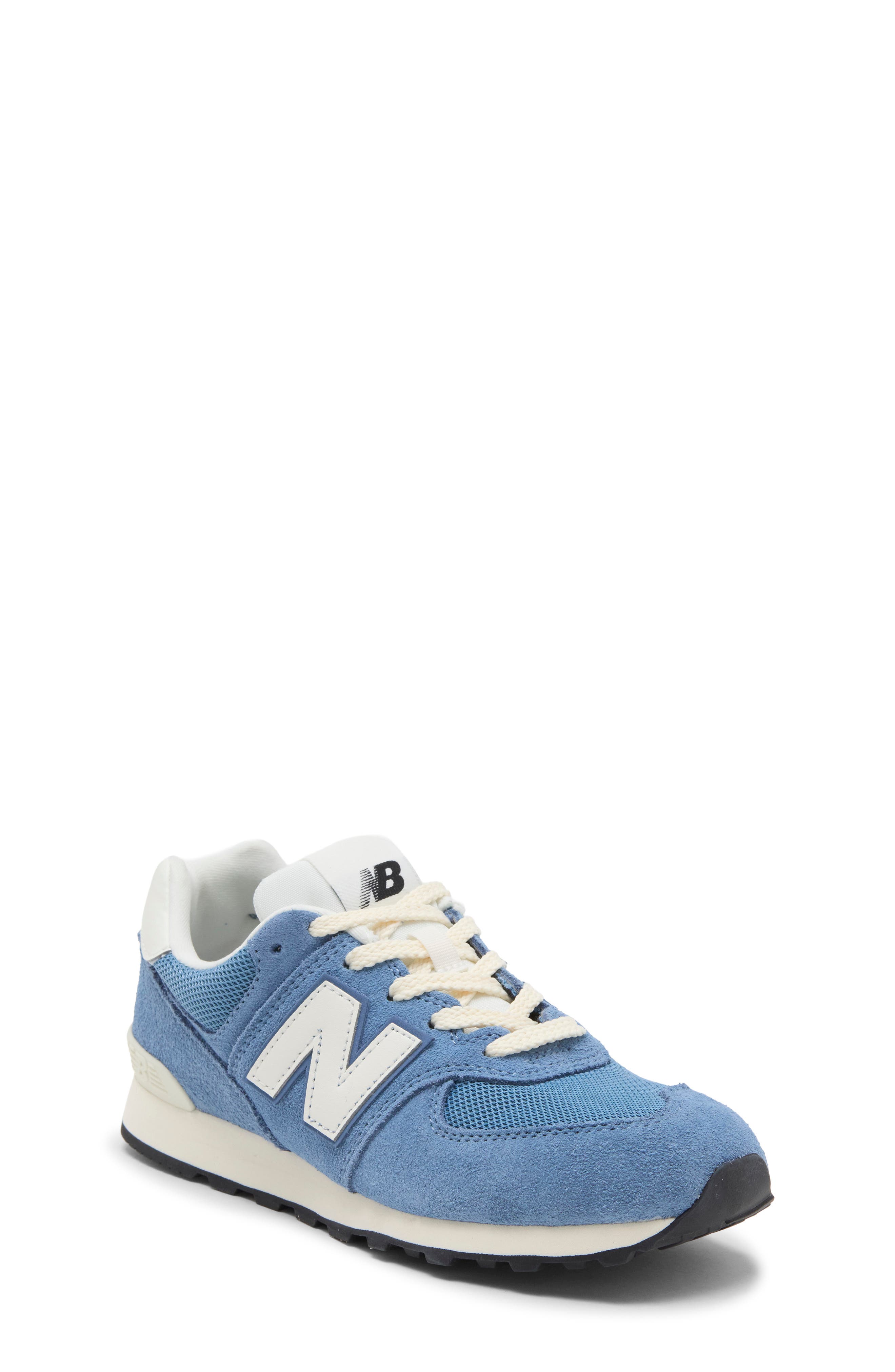 Kids' 574 Running Shoe, Main, color, HERON BLUE/ SEA SALT