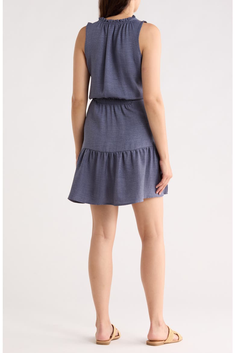 Zendaya Drawstring Dress, Alternate, color, TWEED BLUE