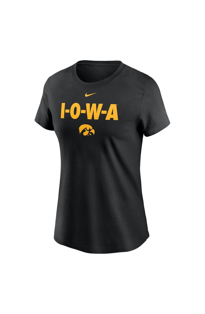 Nike Women's Nike Black Iowa Hawkeyes Local Ultimate Chant T-Shirt, Alternate, color, Black