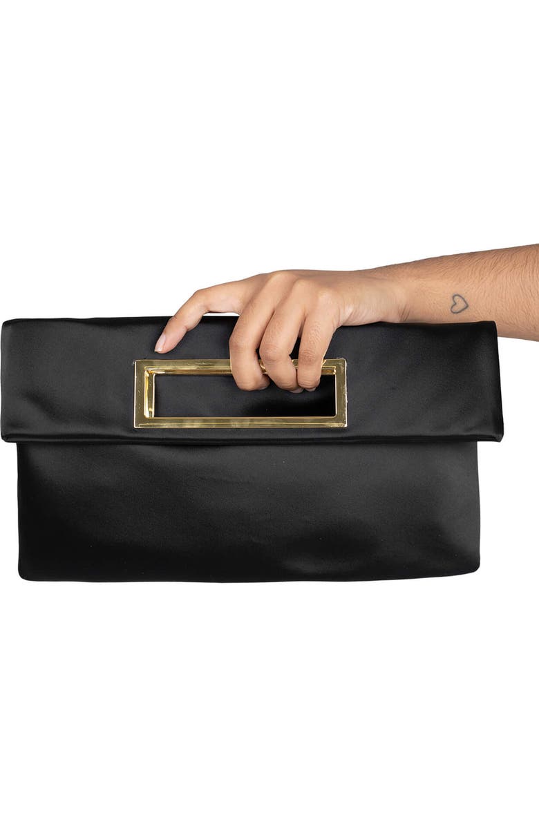 Jeffrey Campbell To-Go Satin Clutch, Alternate, color,