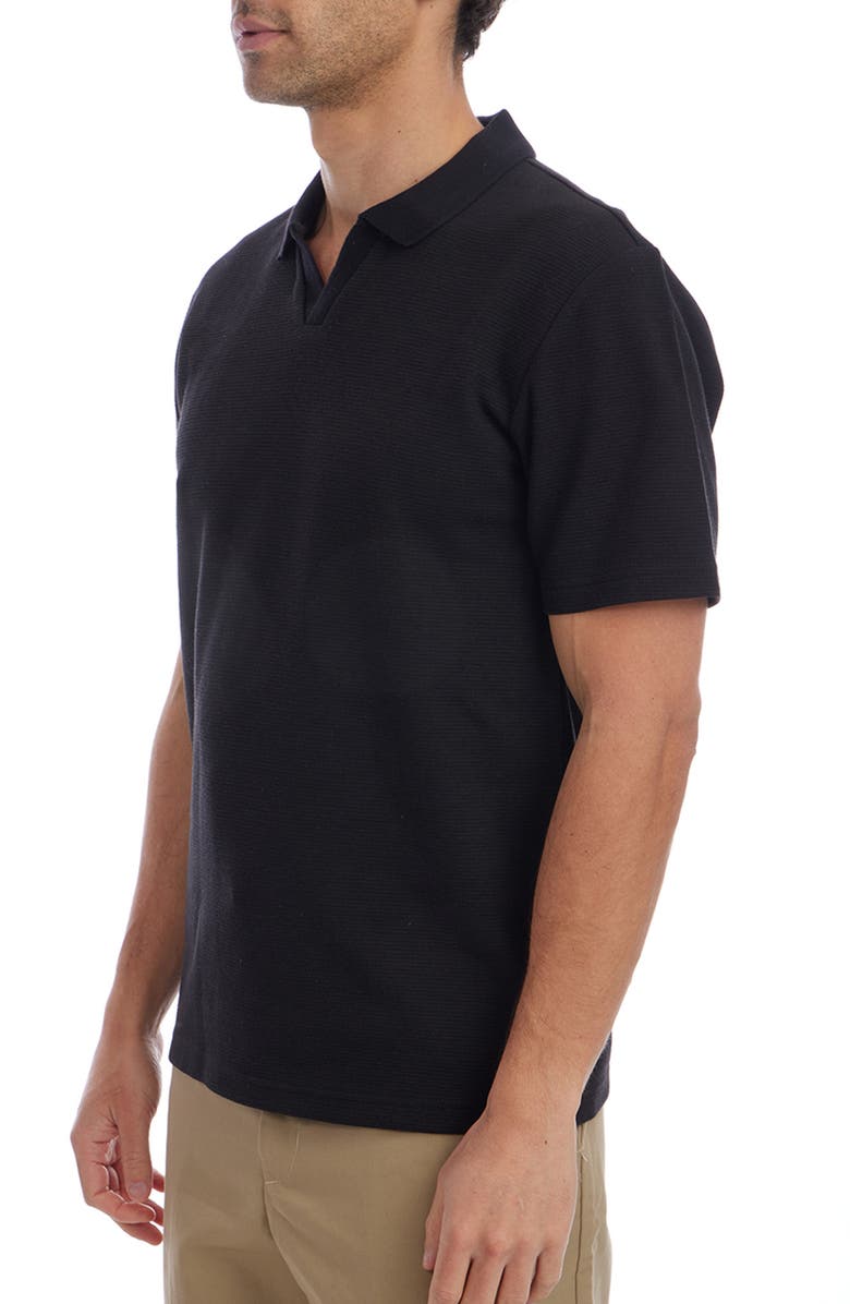 PX Short Sleeve Johnny Collar Polo, Alternate, color, Black