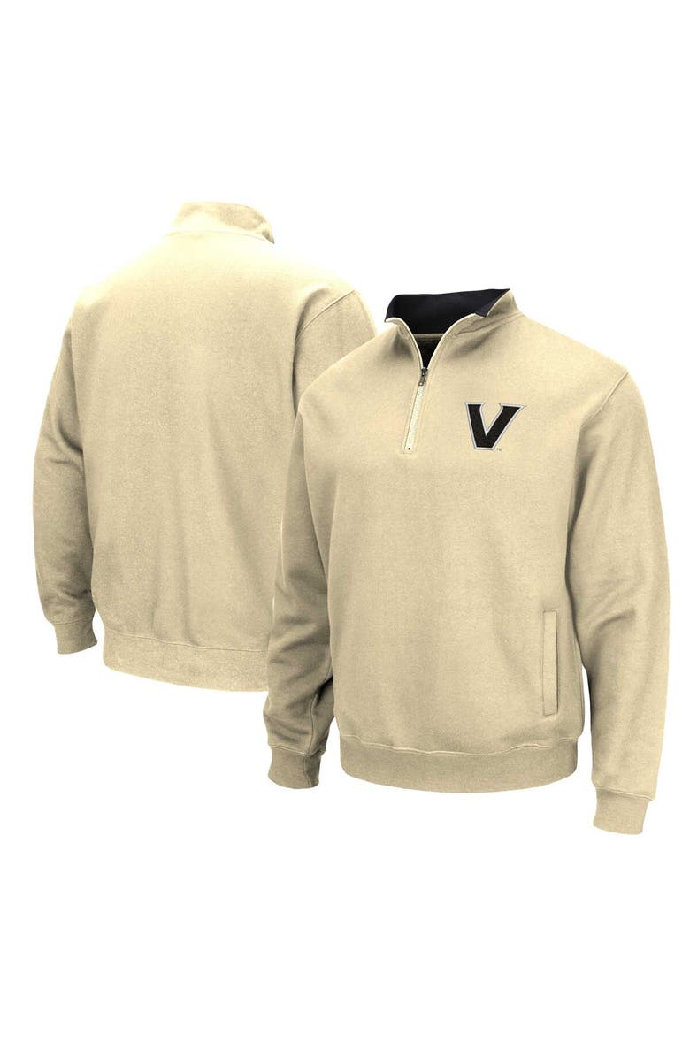 COLOSSEUM Men's Colosseum Vegas Gold Vanderbilt Commodores Tortugas Quarter-Zip Jacket, Main, color, Vegas Gold