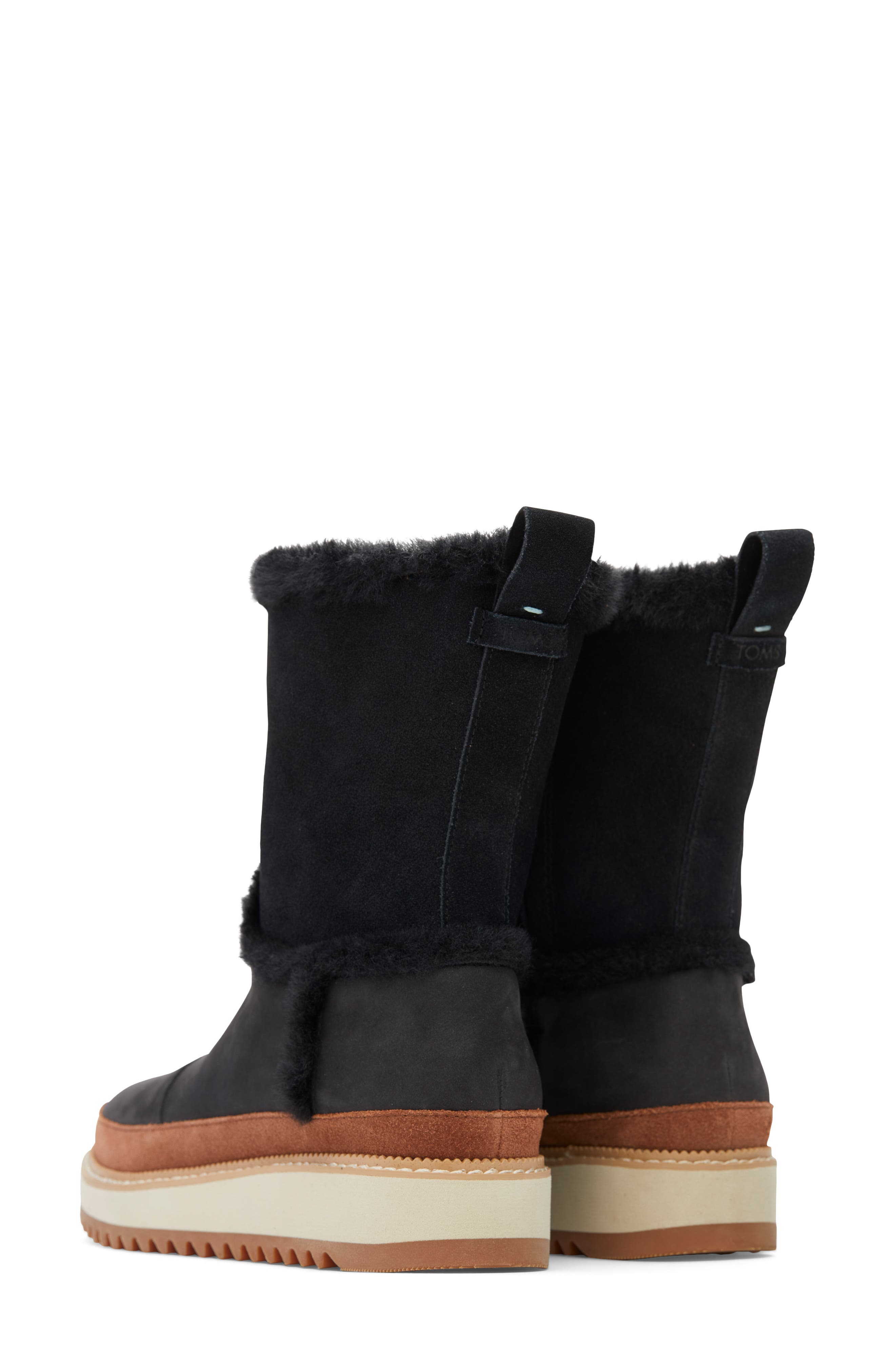 TOMS Faux Shearling Makenna Boot, Alternate, color, 