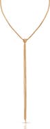 Ettika 18K Gold Plated Box Chain Y-Necklace