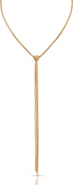 Ettika 18K Gold Plated Box Chain Y-Necklace