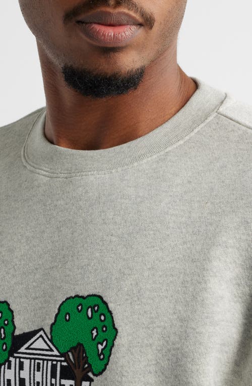 Quiet Golf Invitational Embroidered Sweatshirt In Gray
