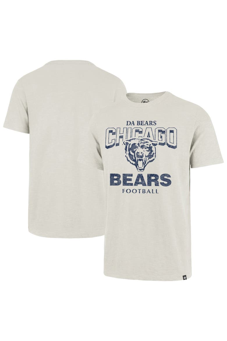 Men's '47  Natural Chicago Bears Head On Scrum Slub T-Shirt, Main, color, Natural