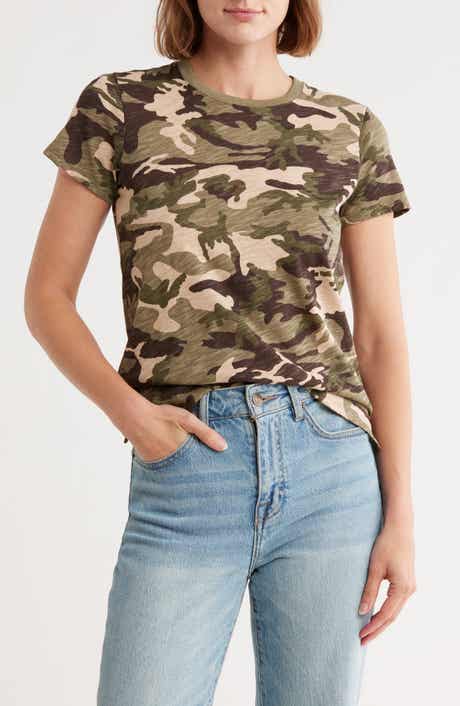 ATM Anthony Thomas Melillo Camo Print Cotton T-Shirt