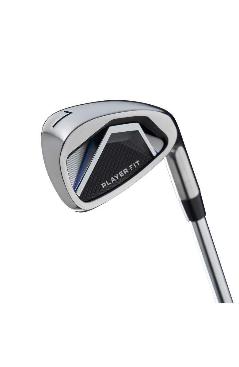 WILSON Player Fit Mens Right Hand Steel Complete Stand Golf Set - Standard / Stiff, Alternate, color, Black/Blue/White