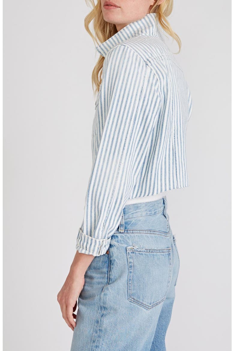ETICA Lennox Crop Denim Jacket, Alternate, color, MALIBU