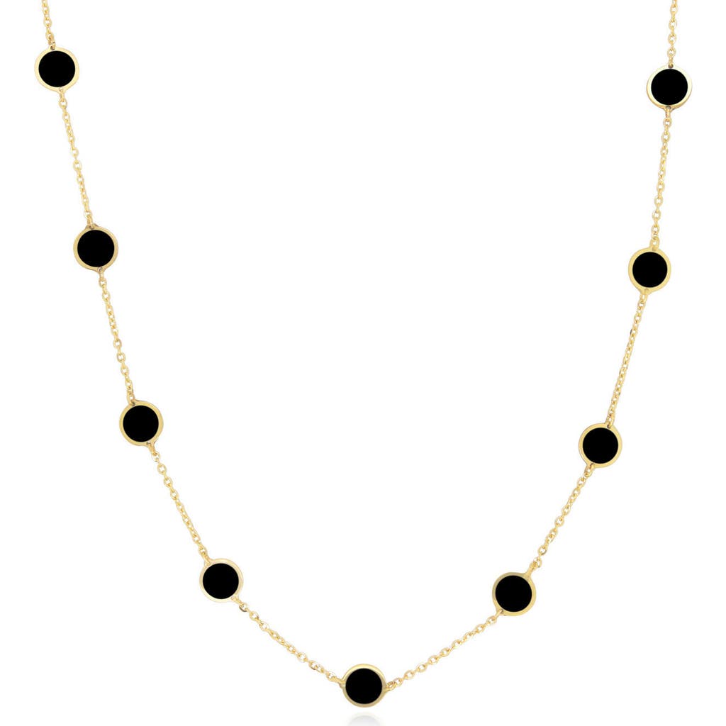 The Lovery Fine Jewelry Onyx Bubble Chain Necklace In Black