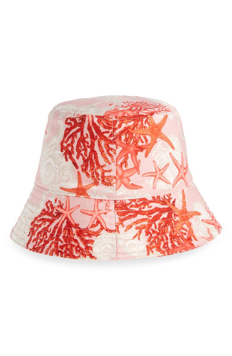 Versace Barocco Starfish Bucket Hat, Alternate, color, 