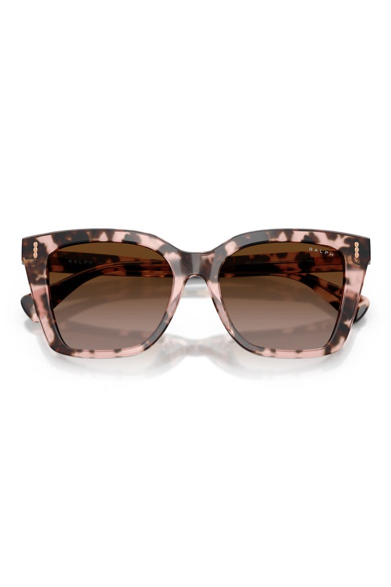 53mm Square Sunglasses, Alternate, color, PINK HAVANA / GRADIENT BROWN
