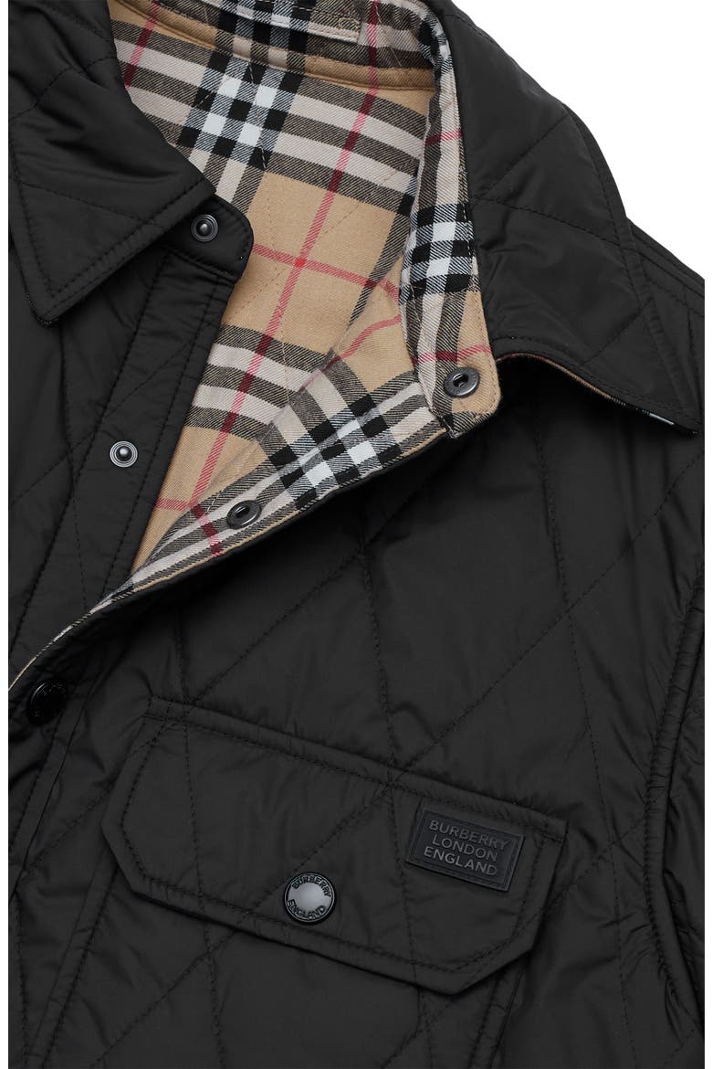 Cresswell Reversible Quilted Jacket, Alternate, color, BLACK