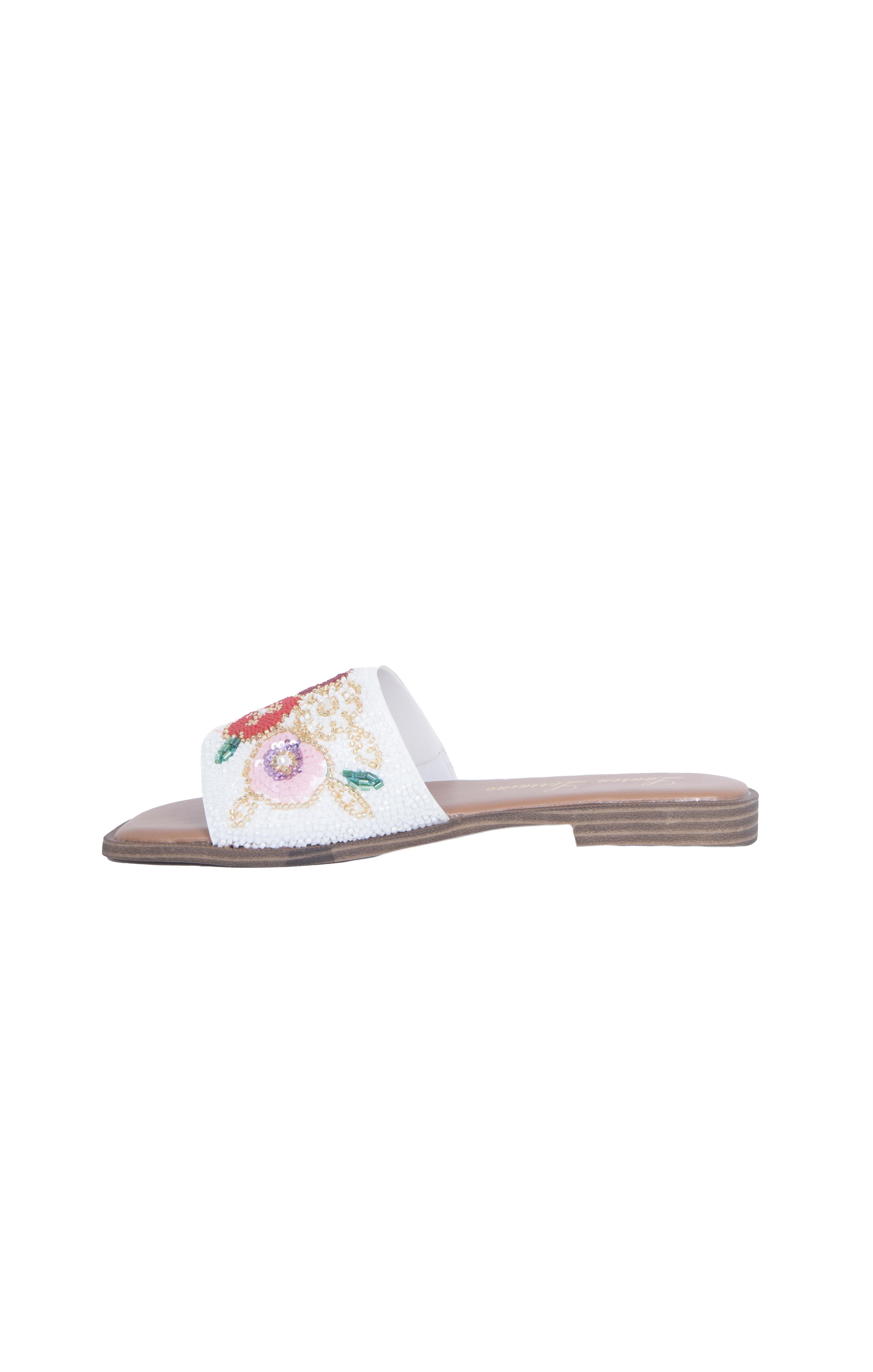 Lauren Lorraine Sally Sandals, Alternate, color, White