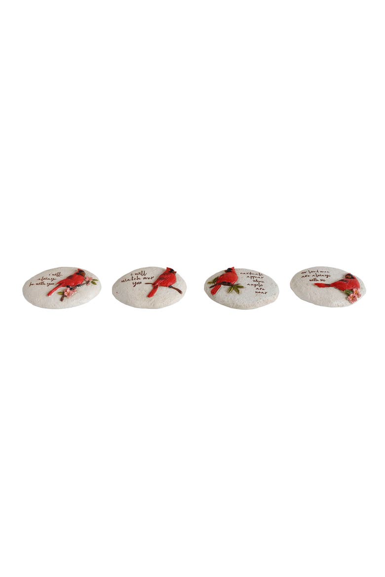 Spring Cardinal Blessing Prayer Stones, Alternate, color, Red