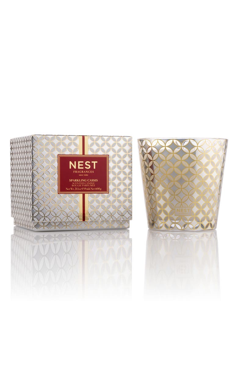 NEST New York NEST Fragrances Sparkling Cassis 3-Wick Candle, Main, color, 