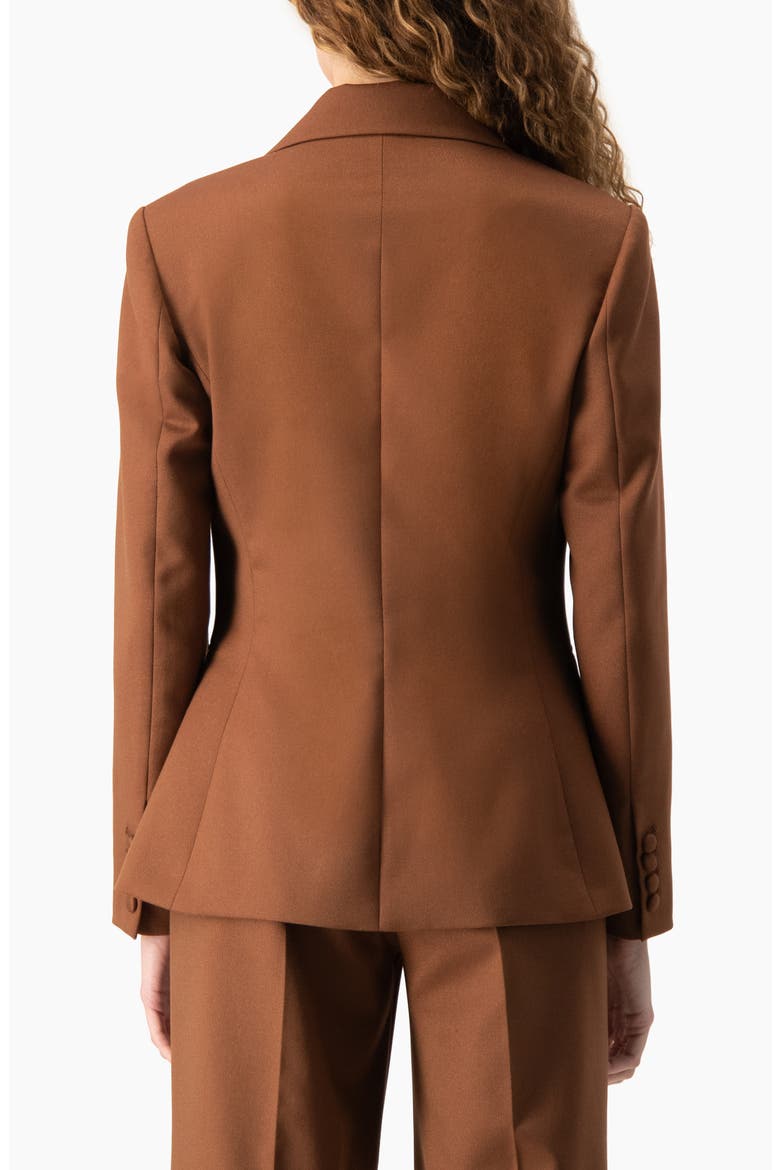 Drop-Shoulder Single-Button Blazer, Alternate, color, Chedron