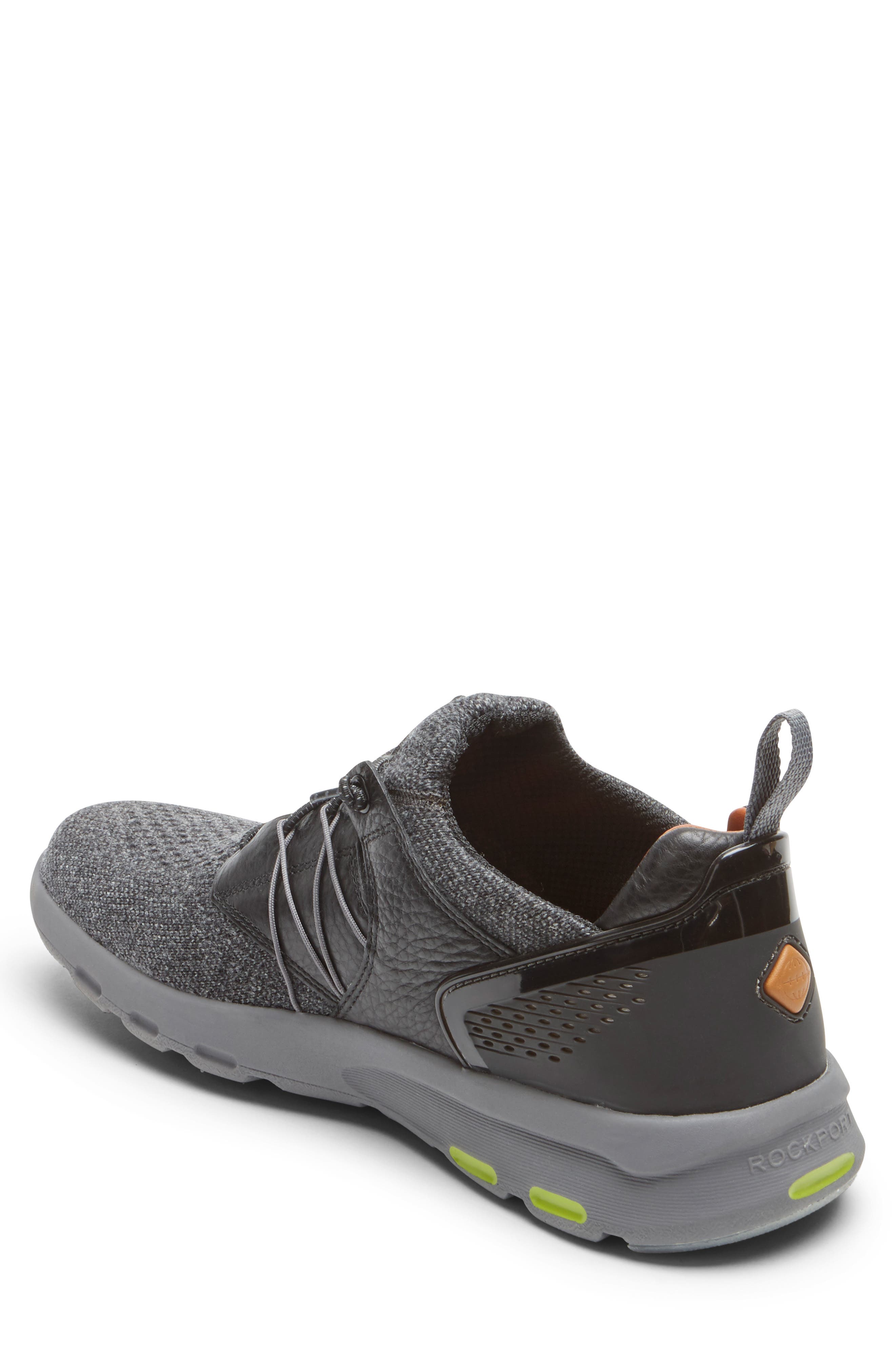 Let's Walk Knit Bungee Sneaker, Alternate, color, BLACK WOOL