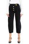Premium Pleated Crop Wide Leg Denim Trousers