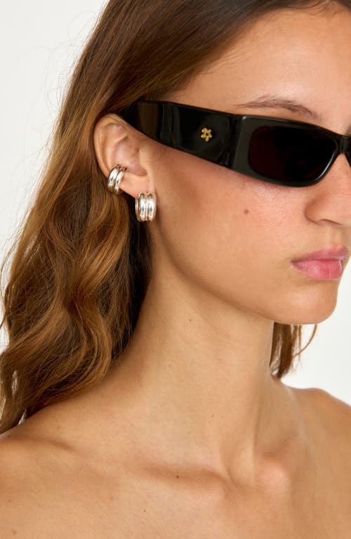 Eliou Uma Earrings In Silver Plated In Metallic