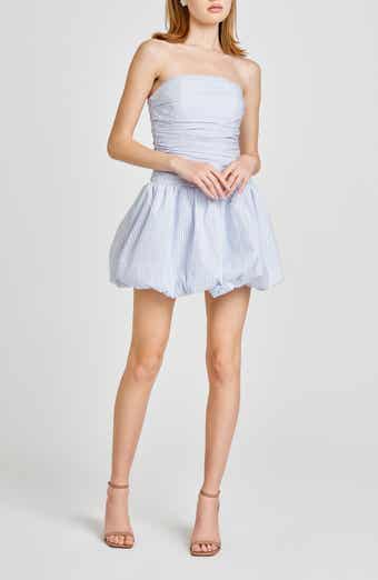 WAYF Bonnie Strapless Bubble Hem Minidress