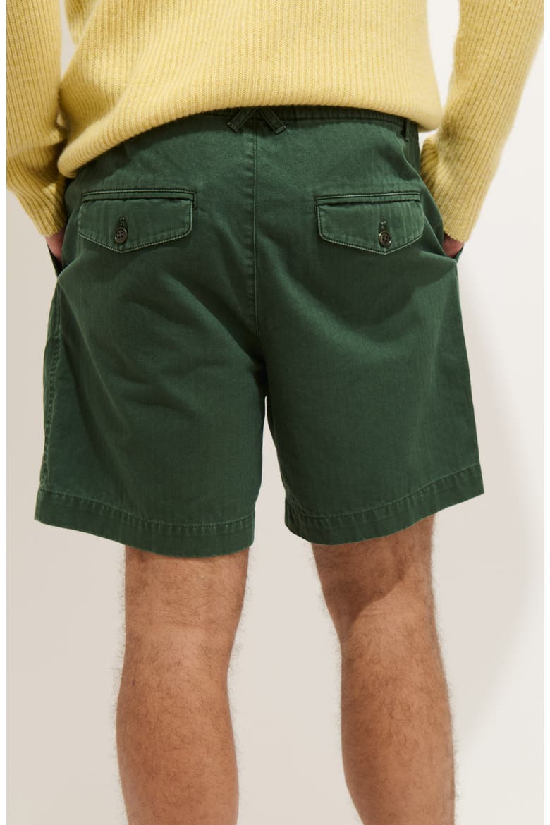 Pull-On Cotton Shorts, Alternate, color, FADED CYPRESS