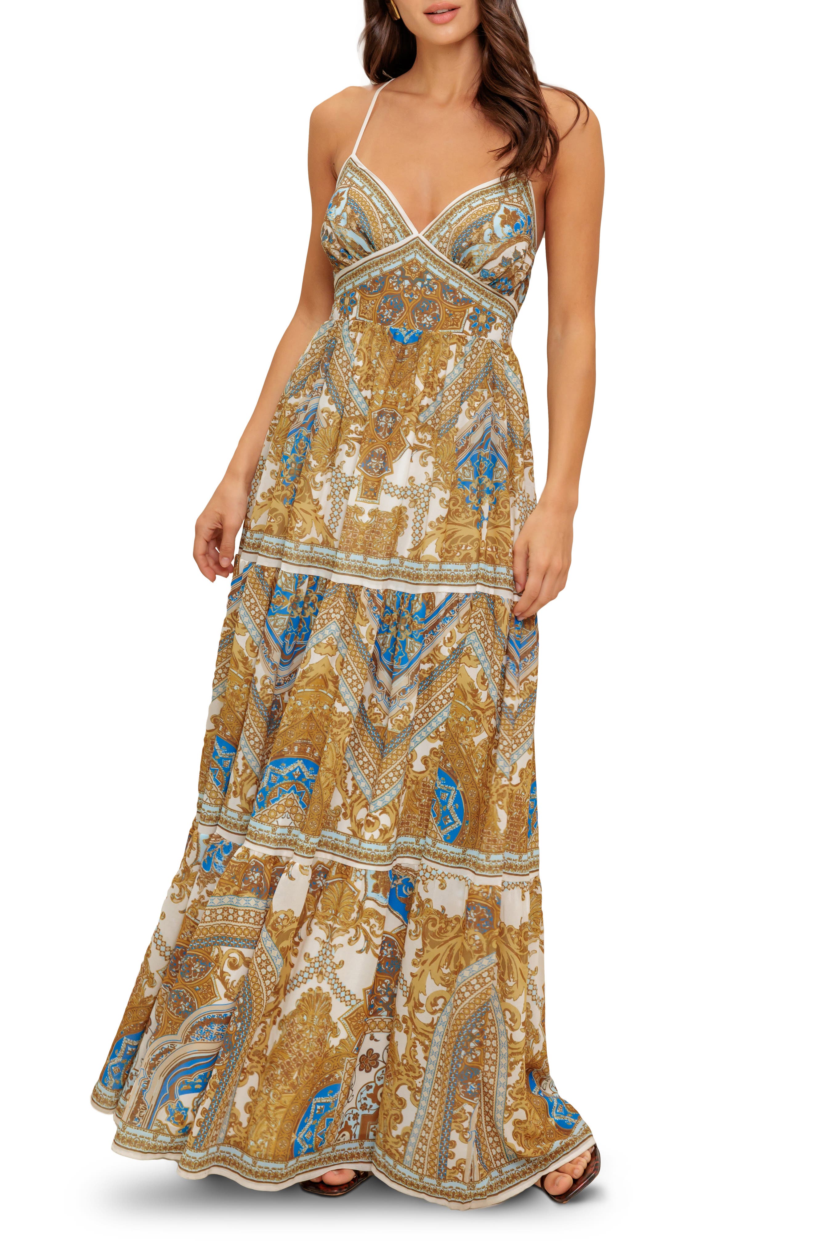 FLYING TOMATO V-Neck Midi Dress