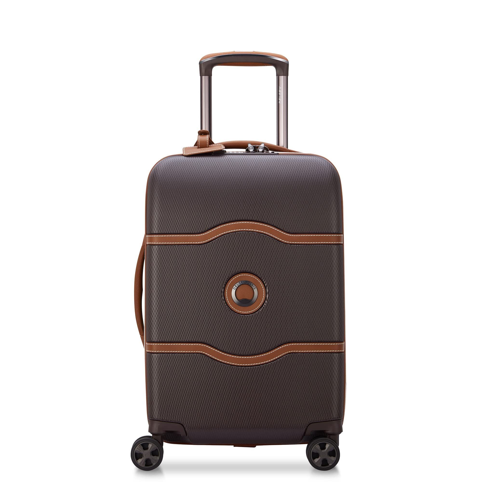 Delsey Paris Chatelet Air 2.0 Carry on 19 Inch Hardside Luggage with Spinner Wheels, Main, color, Chocolate Brown